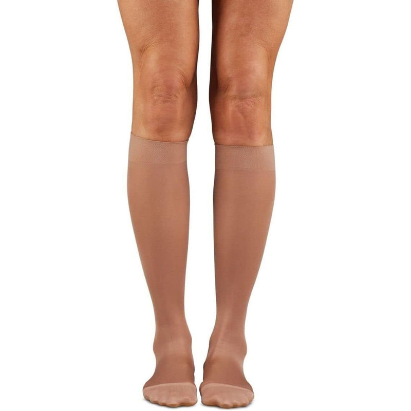 Dr. Comfort Dr. Comfort Unisex Microfiber Medical Knee-High 20-30mmHg (Beige) Large Hosiery White Smoke