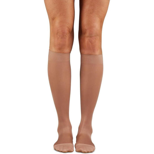 Dr. Comfort Dr. Comfort Unisex Microfiber Medical Knee-High 20-30mmHg (Beige) Large Hosiery White Smoke