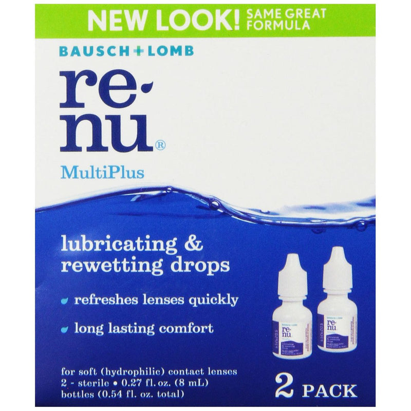 Bausch + Lomb Bausch + Lomb ReNu MultiPlus Lubricating Rewetting Drops Eye Drops & Lubricants Lavender