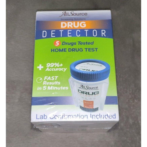 AllSource AllSource Drug Detector 5 Panel Home Drug Test Drug Tests Slate Gray