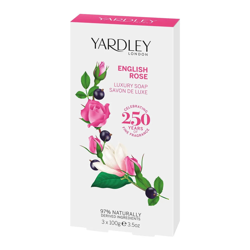 Yardley Yardley English Rose Luxury Soap 3x100g Luxury Soap Lavender