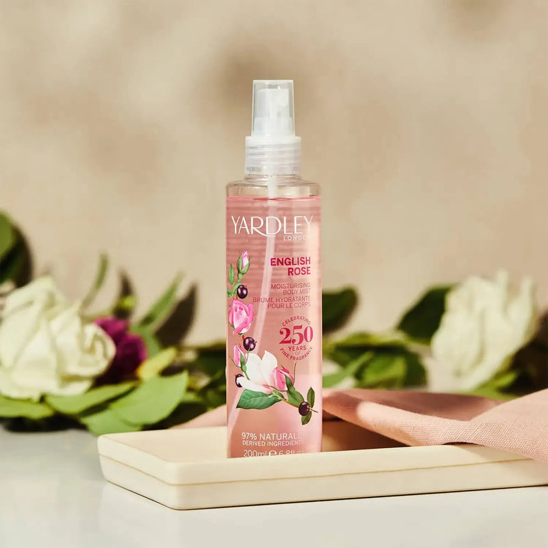 Yardley Yardley English Rose Body Mist 6.8 Fl Oz Body Mist Tan