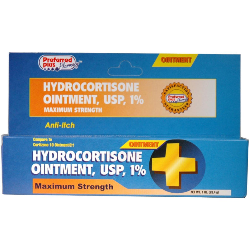 Preferred Plus Preferred Plus Hydrocortisone Ointment USP 1% 1 Oz Dark Cyan