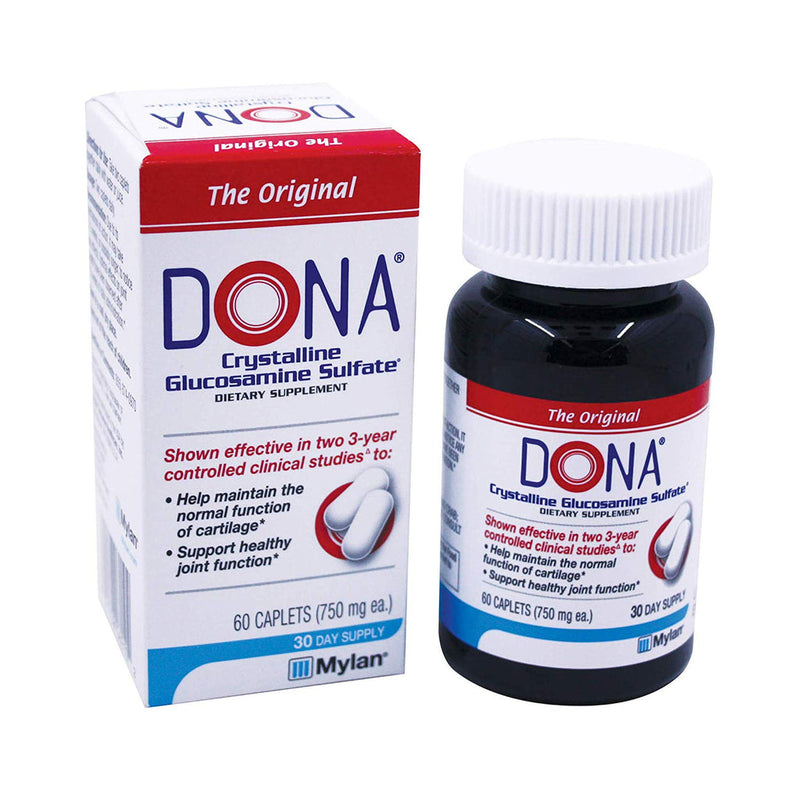 Dona Dona Crystalline Glucosamine Sulfate Caplets 60 Ct Vitamins & Supplements White Smoke