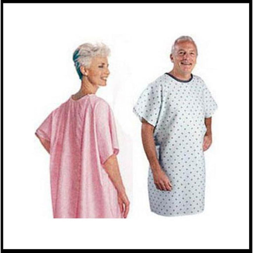 Salk Salk Snap Wrap Patient Exam Gown, Yellow Floral Print, 1 Count, #500LPY Health Care White Smoke