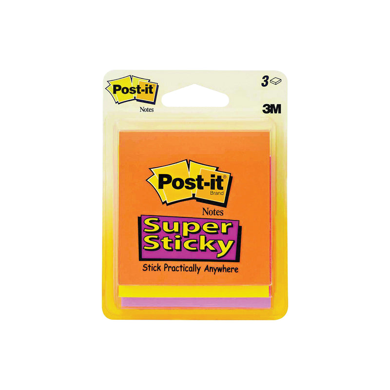 Post-it Post-it Super Sticky Notes, 3" X 3", Marrakesh Collection, 3 Pads/Pack Sticky Notes Antique White