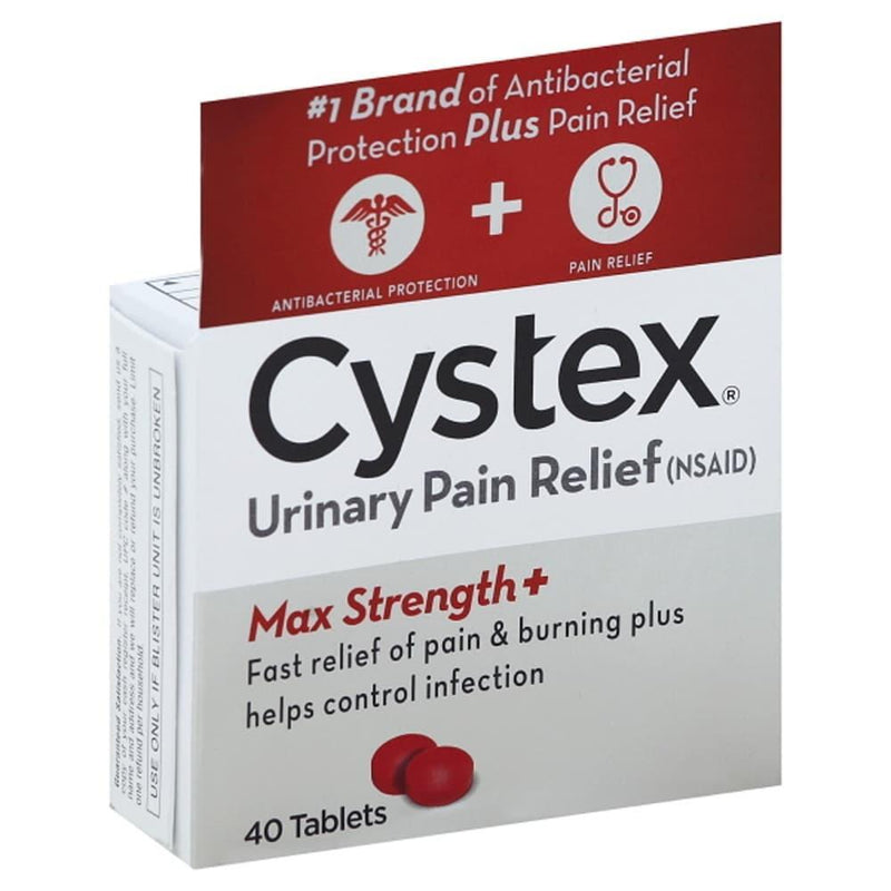 Cystex Cystex Urinary Pain Relief, Max Strength+, Tablets Health & Beauty White Smoke