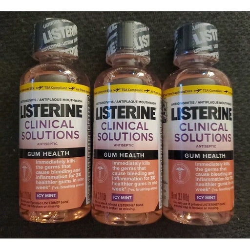 Johnson & Johnson Johnson & Johnson Listerine Clinical Solutions Gum Health Antiseptic Mouthwash 95 mL Personal Care Black