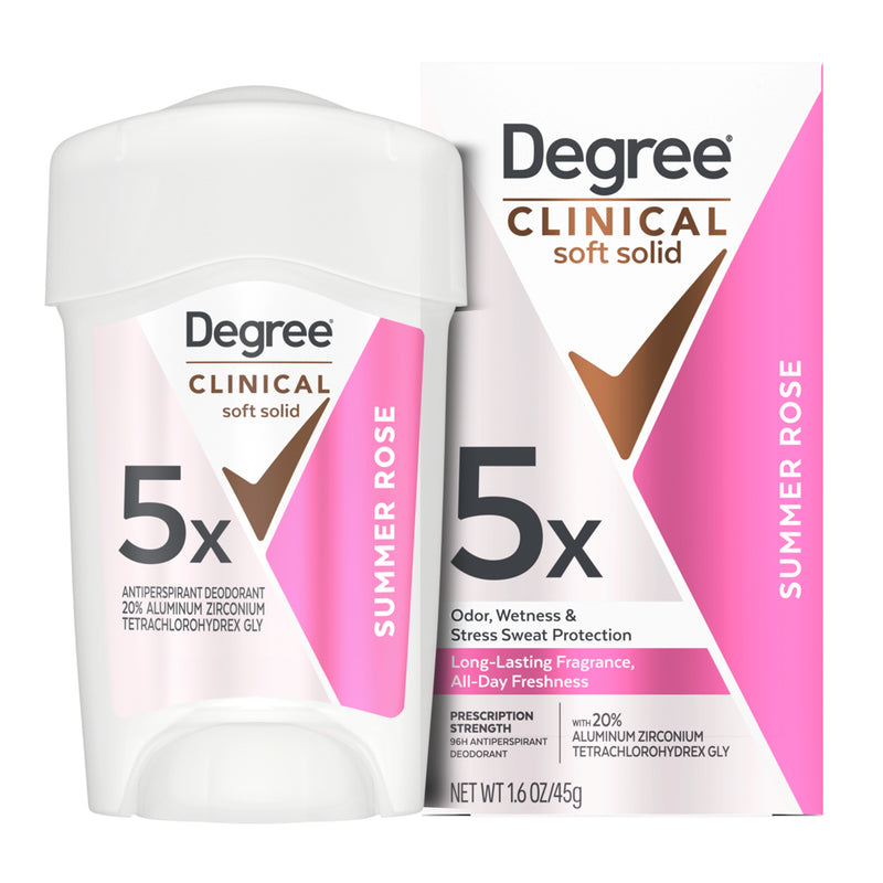 Degree Degree® Clinical Protection 20% 72-Hour Summer Strength Antiperspirant Deodorant, 1.7 oz Deodorant & Anti-Perspirant White Smoke