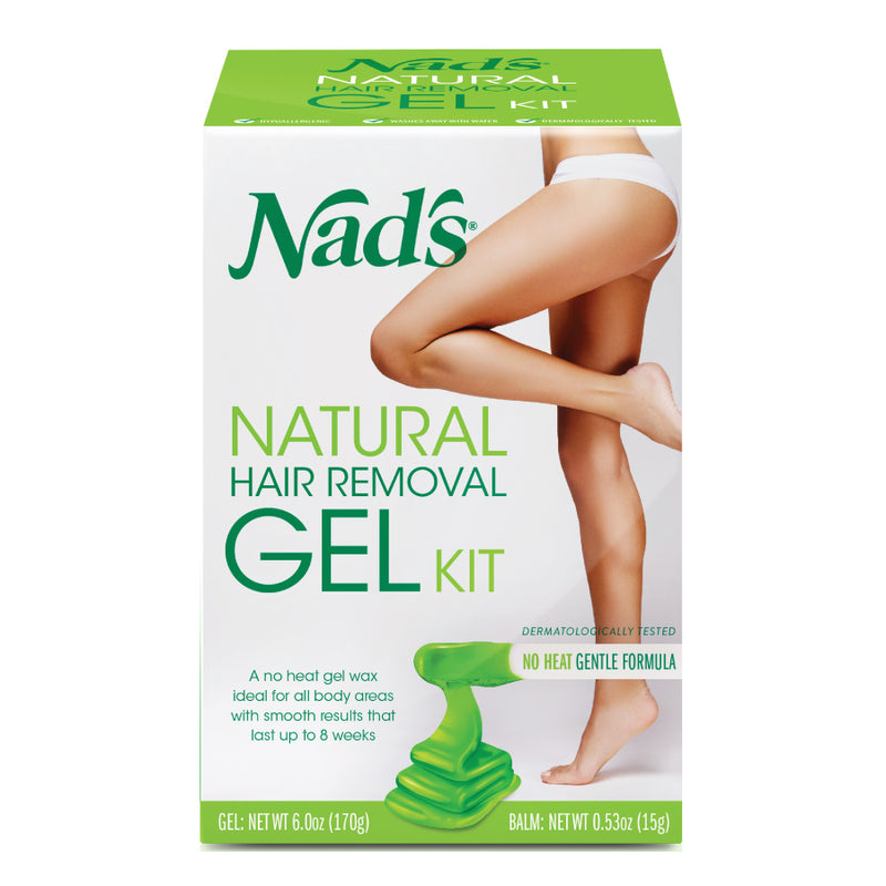 Nad's Nad's Natural Hair Removal Gel Wax Kit, 6 Oz Hair Removal Lavender