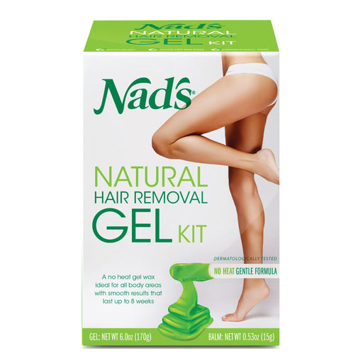 Nad's Nad's Natural Hair Removal Gel Wax Kit, 6 Oz Hair Removal Lavender
