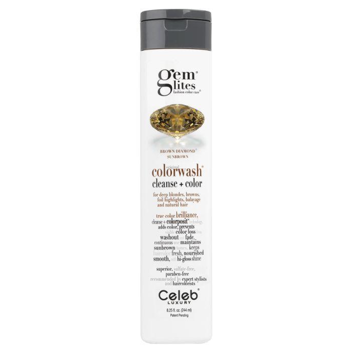 Celeb Luxury Celeb Luxury Gem Lites Colorwash Brown Diamond 8.25 Oz Hair Color White Smoke