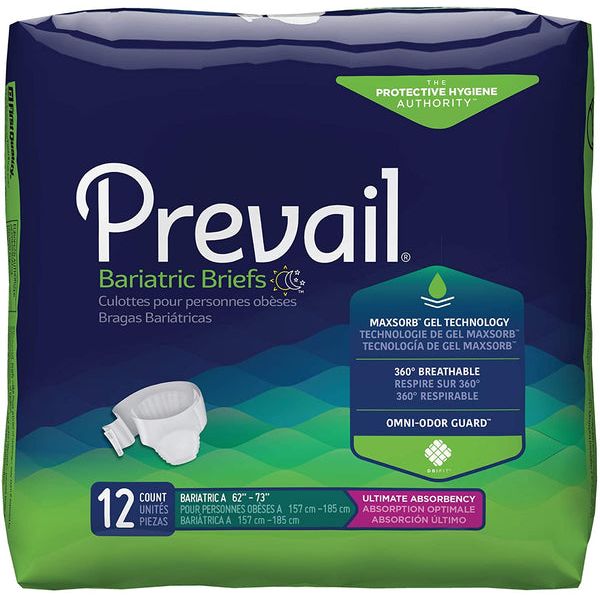 Prevail Prevail First Quality, Unisex Adult Incontinence Brief, Count Of 12 Bicycle Shorts & Briefs Midnight Blue