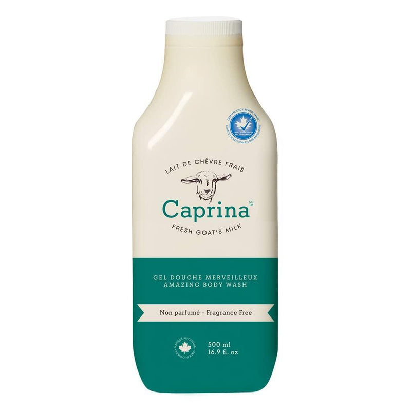 Caprina by Canus Caprina by Canus Fresh Goat's Milk FRAGRANCE FREE Body Wash 16.9 FL OZ Bath & Body Antique White