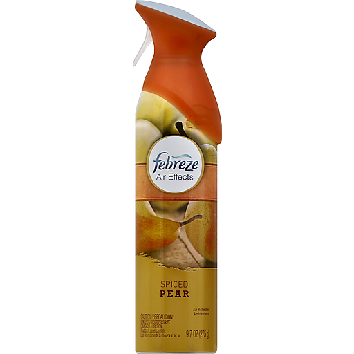 Febreze Febreze Air Effects Spiced Pear Air Refresher 9.7 Oz. Aerosol Can Air Fresheners White Smoke