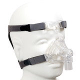 Compass Health Compass Health Fabrication Enterprises DreamEasy Large Nasal CPAP Mask With Headgear Masks White Smoke
