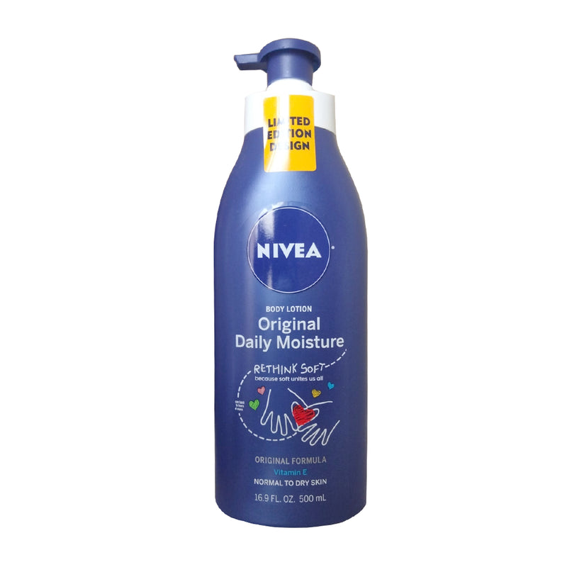 Nivea Nivea Body Lotion, Vitamin E, Original Daily Moisture, Normal To Dry Skin Lotion & Moisturizer White Smoke
