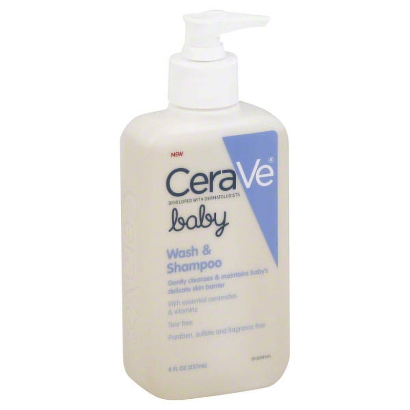 CeraVe CeraVe Baby Wash And Shampoo 8.00 Fl Oz Shampoo White Smoke