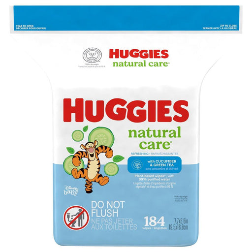 Huggies Huggies Natural Care Refreshing Baby Wipes, Scented 184 Wipes Baby & Toddler Furniture White Smoke