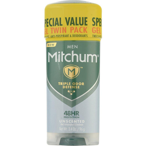 Mitchum Mitchum Antiperspirant & Deodorant, Gel, Special Value, Men, Unscented, Twin Pack Deodorant Gray