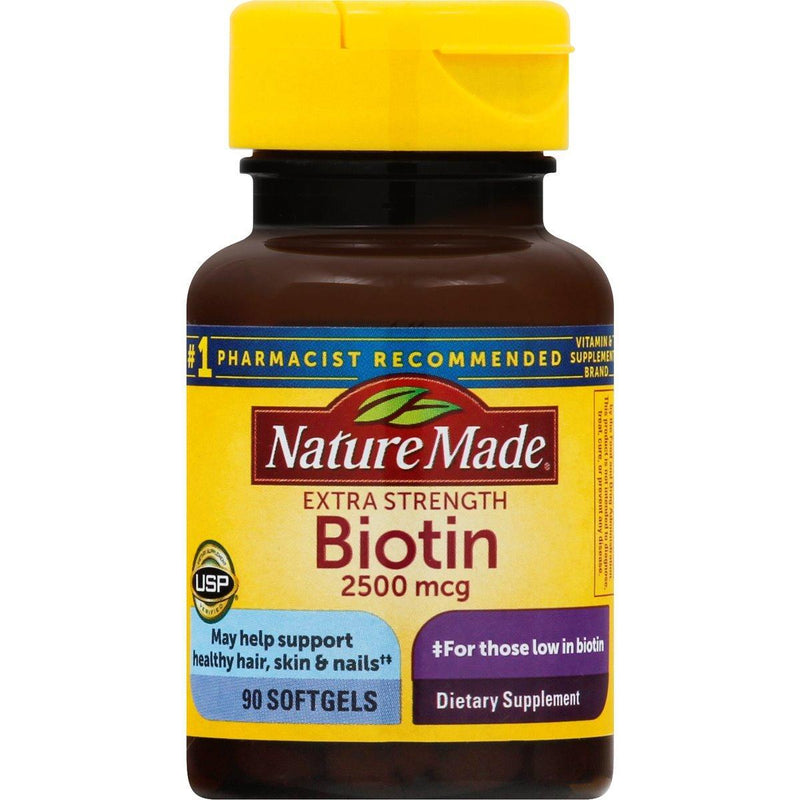 Nature Made Nature Made Biotin, 2500 Mcg, Extra Strength, Softgels Vitamins & Supplements White Smoke