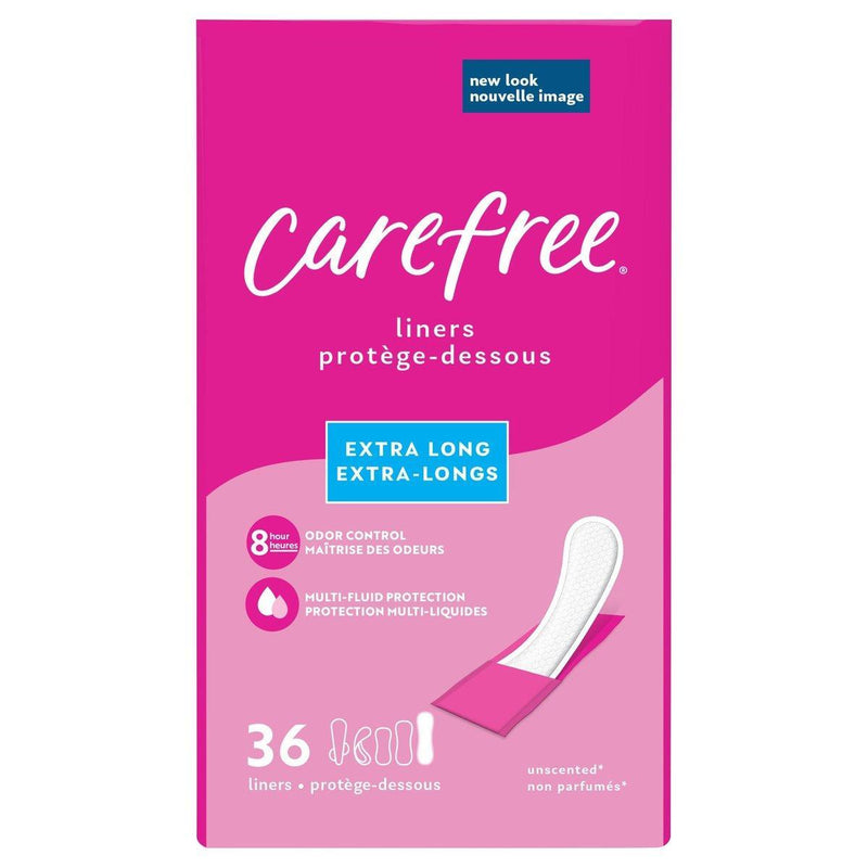 Carefree Carefree Acti-Fresh Body Shape Extra Long Liners To Go 36 Pantiliners Feminine Pads & Protectors Plum