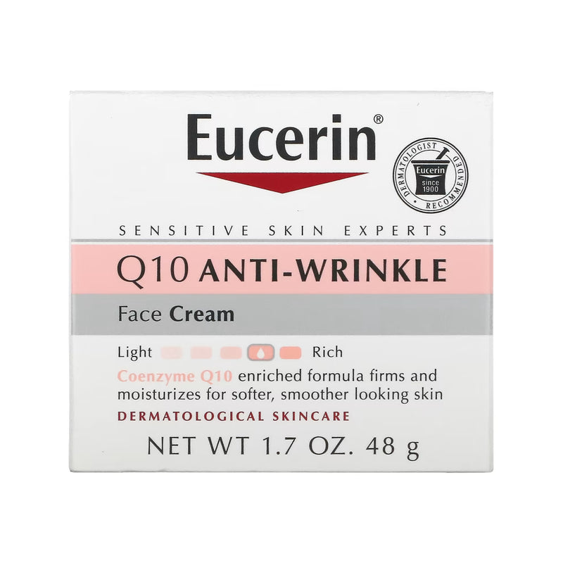Eucerin Eucerin Q10 Anti-Wrinkle Sensitive Skin Unscented Face Cream - 1.7oz Health & Beauty Lavender
