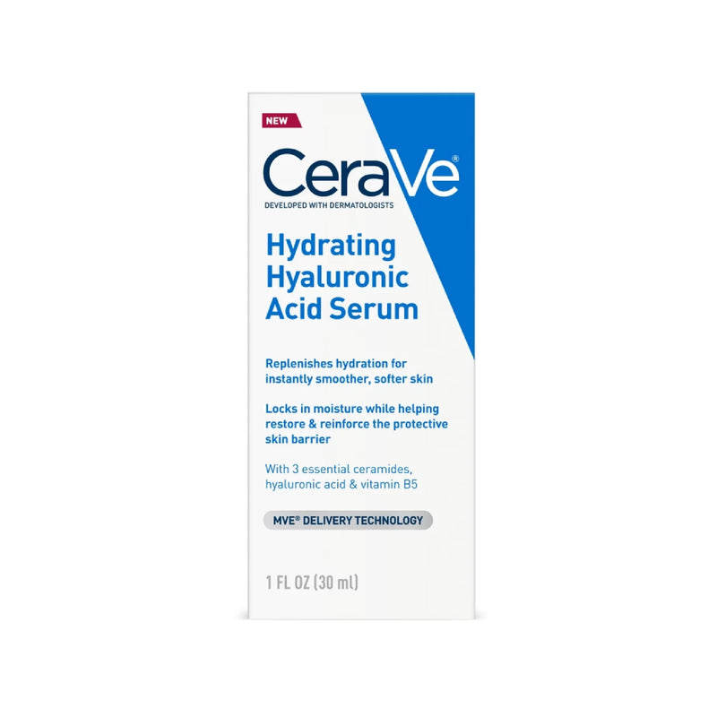 CeraVe CeraVe Hydrating Hyaluronic Acid Face Serum – 1 Fl Oz Skin Care White Smoke