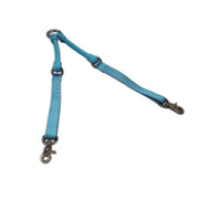 WACKYstore CRAZYcoupl'r - 2 Dogs on 1 Leash White Smoke SMALL: 6-15 lbs. (each dog) / Blue