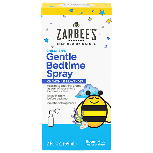 Zarbee's Zarbee's Bedtime Spray, Gentle, Chamomile Lavender 2 Fl Oz Breath Spray White Smoke