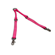 WACKYstore CRAZYcoupl'r - 2 Dogs on 1 Leash White Smoke SMALL: 6-15 lbs. (each dog) / Pastel Pink,MEDIUM:  16-60 lbs. (each dog) / Hot Pink