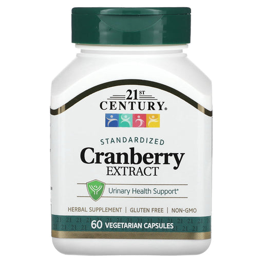 21st Century 21st Century Cranberry Extract, Standardized, Vegetarian Capsules 60 ct Vitamins & Supplements White Smoke