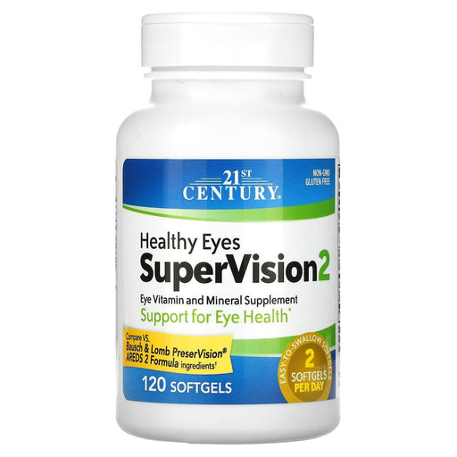 21st Century 21st Century Healthy Eyes Supervision 2 Softgels 120Ct Vitamins & Supplements White Smoke