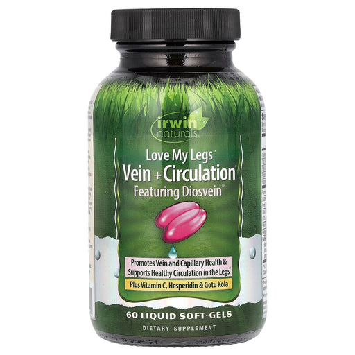 Irwin Naturals Vein  Circulation Love My Legs  60  SoftGels Vitamins & Supplements White Smoke