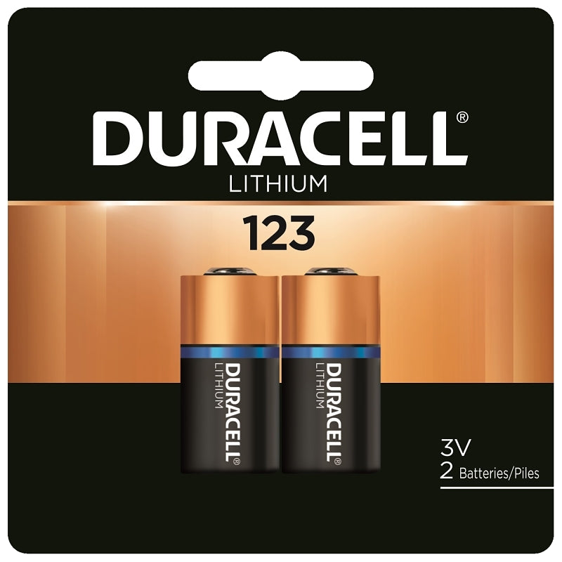 Duracell Duracell DL123AB2PK Ultra Lithium Photo Battery Batteries Black