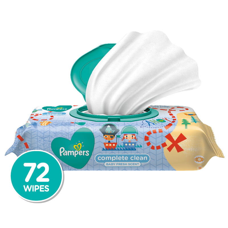 Pampers Pampers Wipes, Baby Fresh Scent, Complete Clean Baby Wipes White Smoke