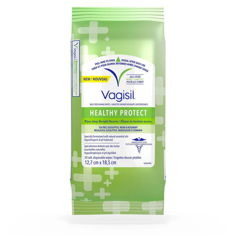 Vagisil Vagisil Healthy Detox Daily Freshening Wipes, pH-Balanced, 20 Count Health & Beauty White Smoke
