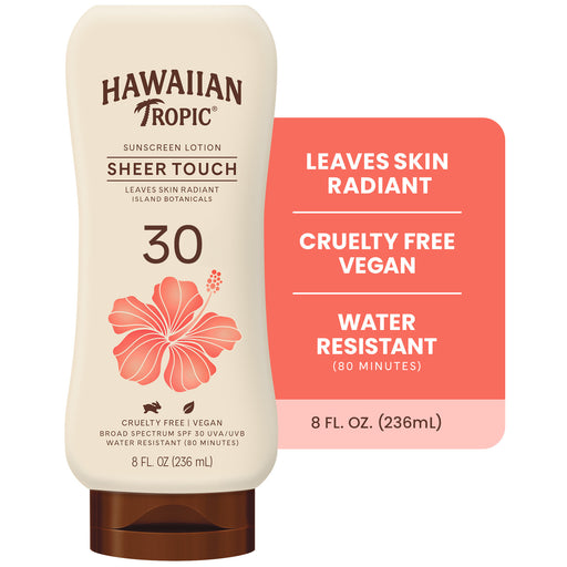 Hawaiian Tropic Hawaiian Tropic Sheer Touch Ultra Radiance Lotion Sunscreen - SPF 30, 8 Fl Oz Sunscreen White Smoke