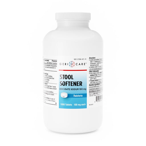 McKesson McKesson Geri-Care Tablet 100 Mg 421-10-GCP 1 Bottle, 1,000 Per Bottle Health & Beauty White Smoke
