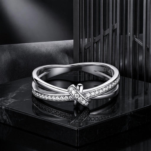 Bids.com S925 Sterling Silver Oxidized Pavé Setting CZ Ring Size 6 for Women Rings Black 6,7,8,6B,7B,8B,9B,9