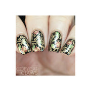 UberChic Beauty Happy Christmas, (Christmas-04) Stamping Plate Rosy Brown