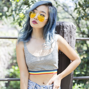 zeroUV Retro Metal Color Tinted Lens Aviator Sunglasses 8405 59mm Sunglasses Lavender Red,Orange,Pink,Purple,Blue,Yellow,Green