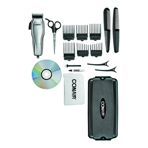 Conair Conair Custom Cut Haircut Kit, Chrome, 21 Piece Shaving & Grooming White Smoke