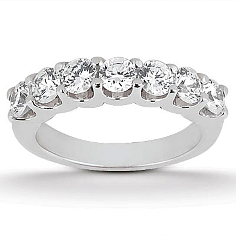 Bids.com 14k White Gold Diamond Scalloped Shared U Prong Setting Wedding Ring Band Rings White Smoke 4 / White Gold,4.5 / White Gold,5 / White Gold,5.5 / White Gold,6 / White Gold,6.5 / White Gold,7 / White Gold,7.5 / White Gold,8 / White Gold,8.5 / White Gold,9 / White Gold