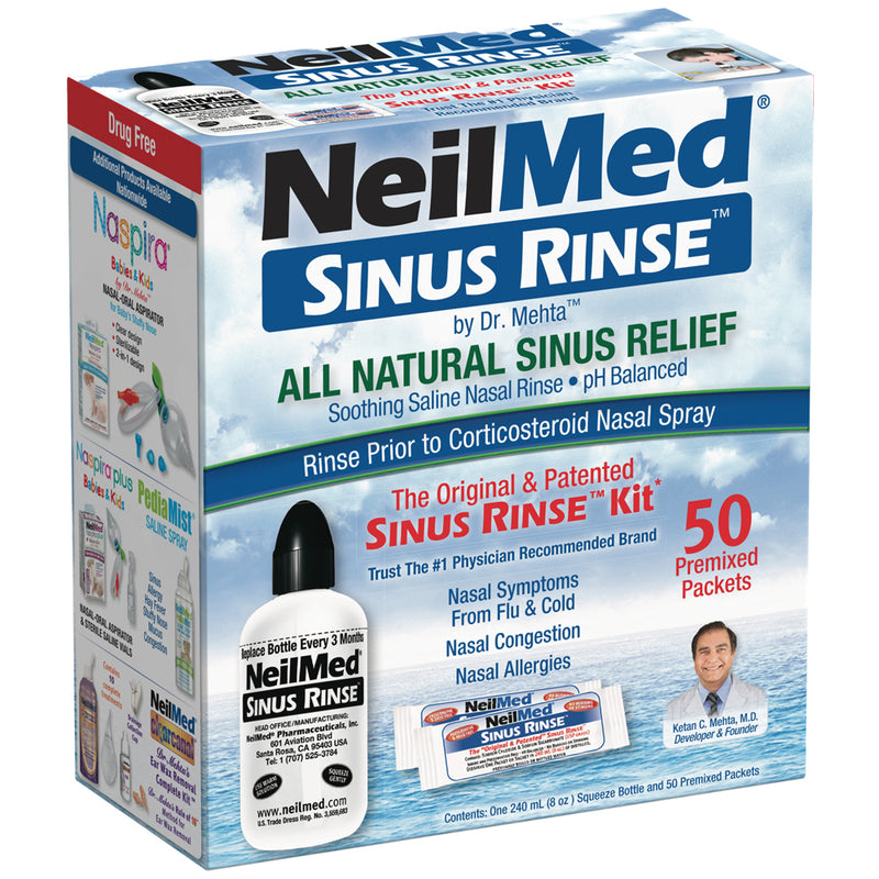 NeilMed NeilMed Pharmaceuticals Original Sinus Rinse Kit Packets - 50ct Health & Beauty White Smoke