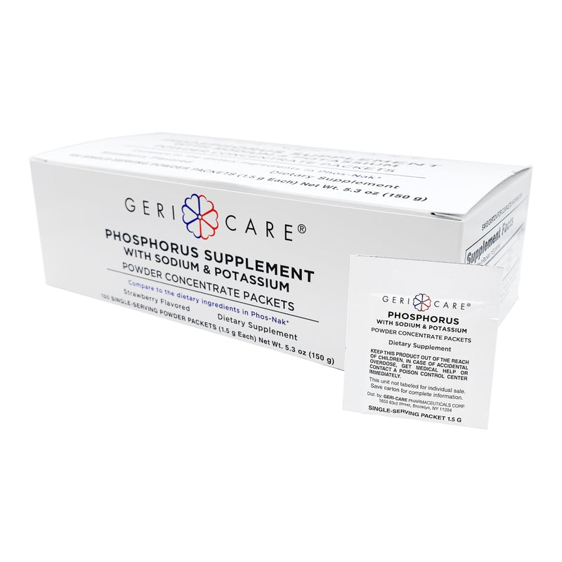 McKesson Brand McKesson Brand Geri-Care Phosphorus / Sodium / Potassium Dietary Supplement #844-01-GCP Vitamins & Supplements White Smoke