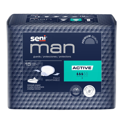 Seni Seni Man Active Bladder Control Pad Moderate Absorbency 8-9/10 X 10-3/5 Inch Personal Care Dark Slate Gray