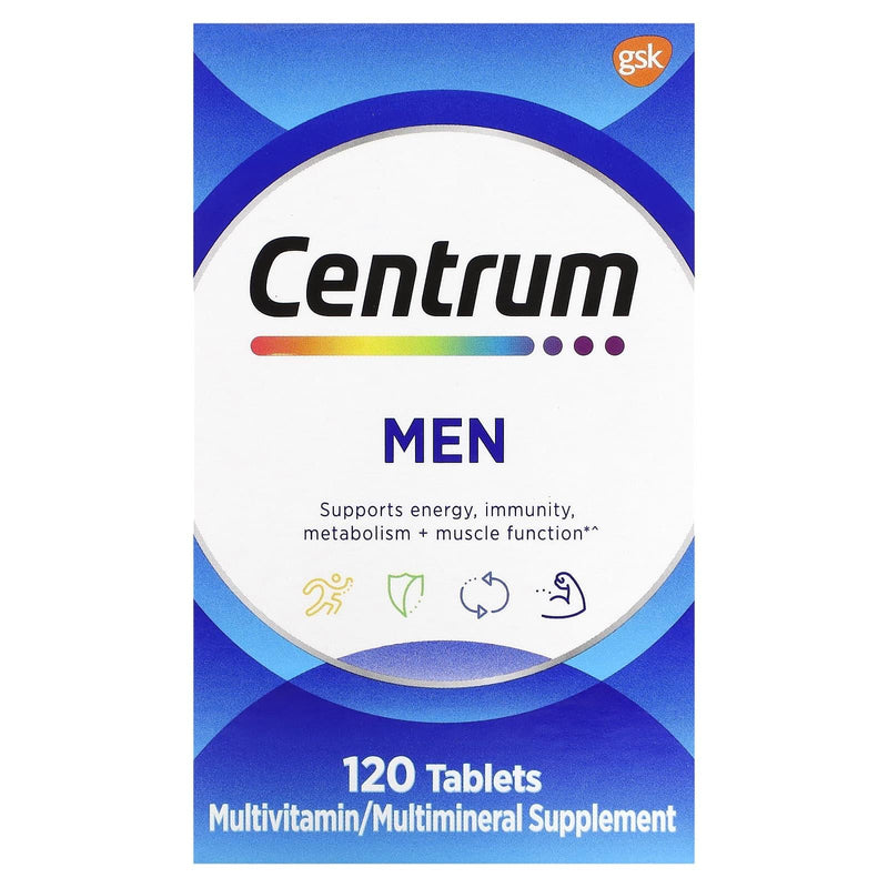 Centrum Centrum Multivitamin/Multimineral Supplement, Men, Tablets Vitamins & Supplements White Smoke