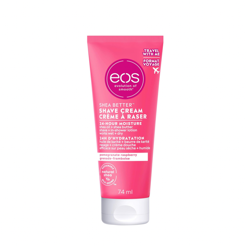 EOS EOS Shave Cream, 24 H Moisture, Pomegranate Raspberry 2.5 Fl Oz Shave Cream White Smoke