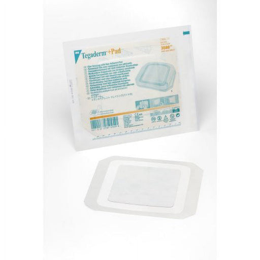 3M Tegaderm +Pad 3M Tegaderm +Pad Film Dressing With Non-Adherent Pad, 6 X 6 Inch, 5 Pieces First Aid Lavender